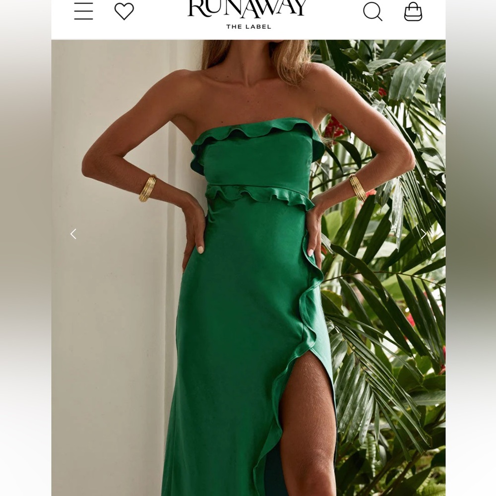 Runaway the Label Lorena Maxi Dress Green